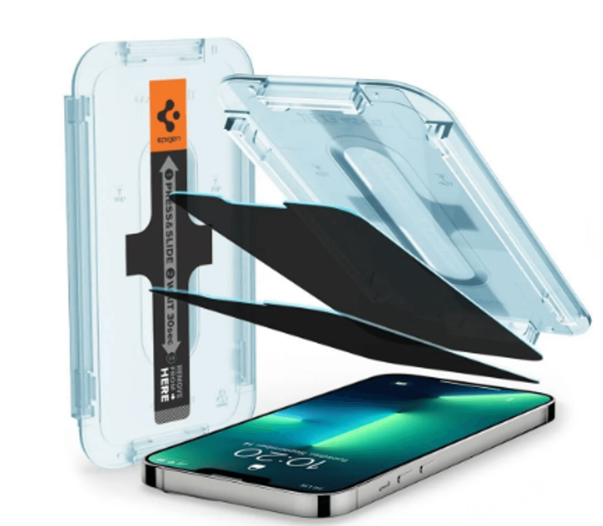 iPhone 15 Pro (6.1) skjerm beskytter (privat) Diamond Quality