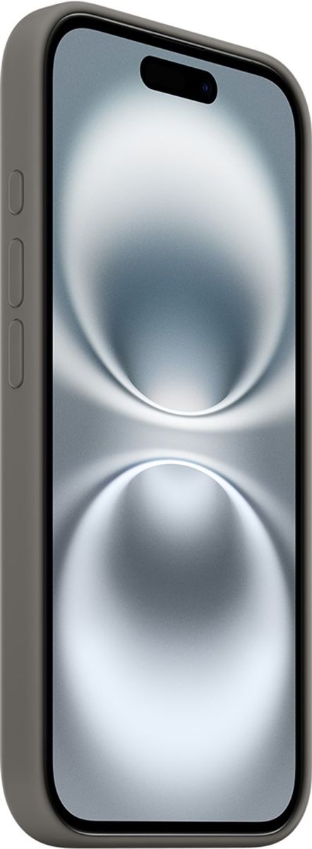 iPhone 16 Pluss Apple silikondeksel med MagSafe (stone grey)